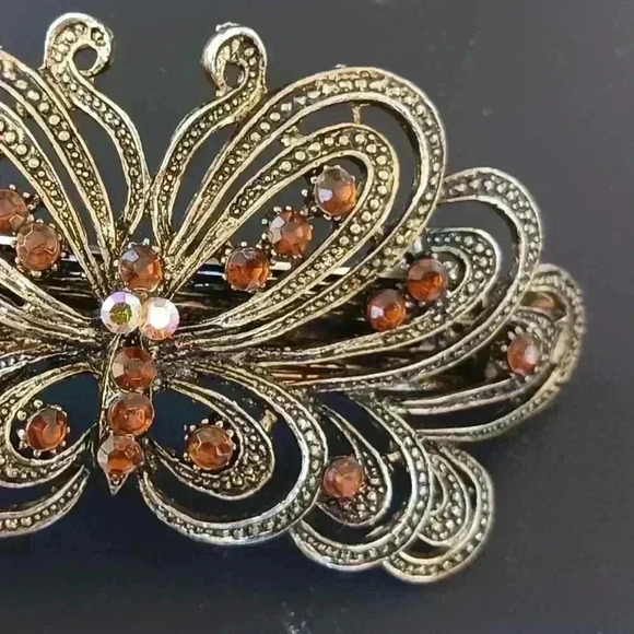 Vintage Butterfly Barette - Picture 7 of 9